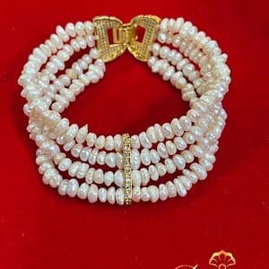 Bracelet chic en pierres d’eau douce fines Br002